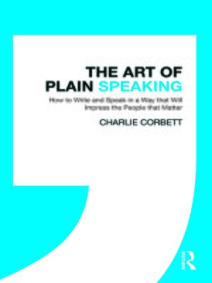 cover image of The Art of Plain Speaking